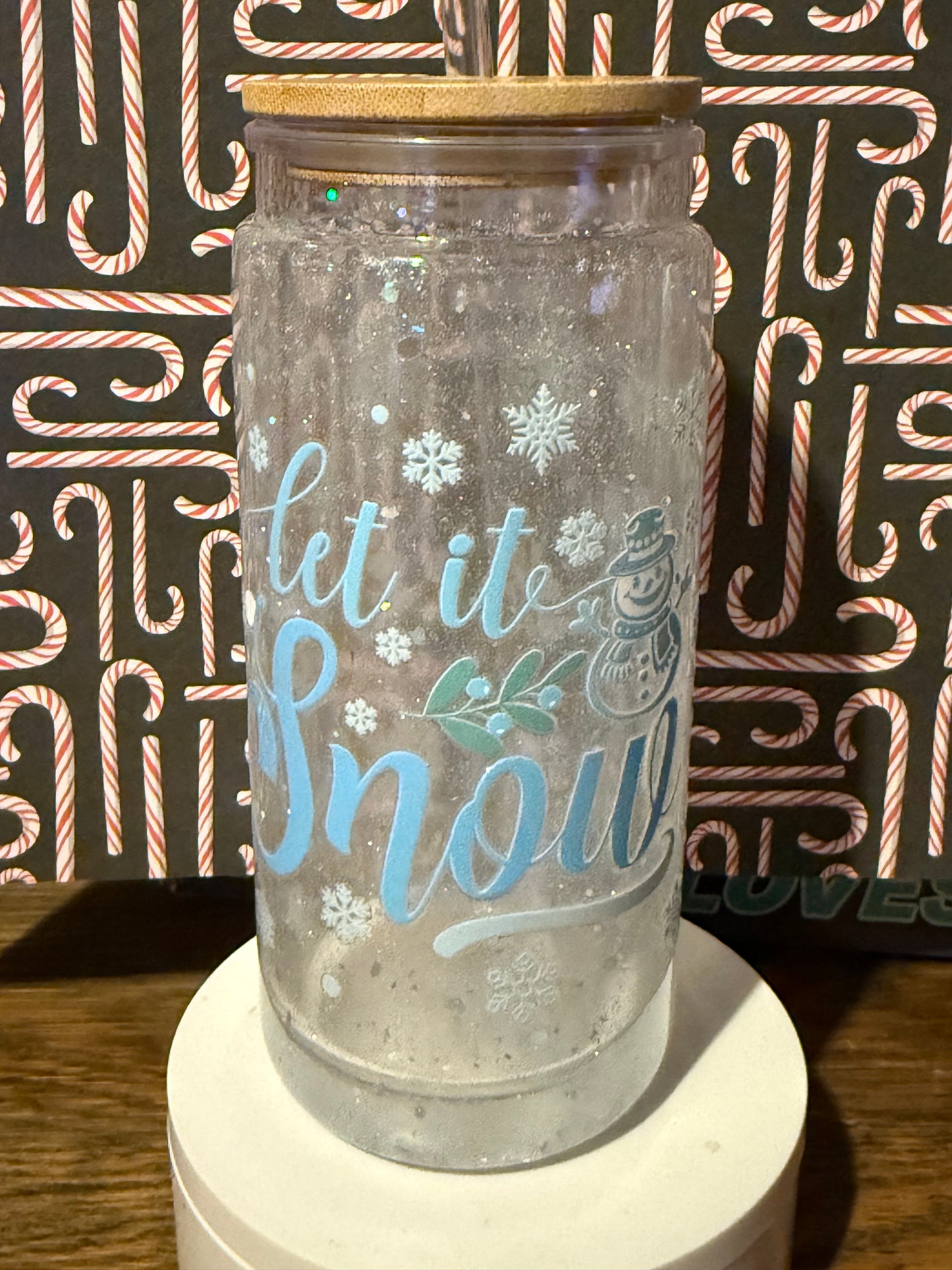 Let It Snow Snow Globe Tumbler