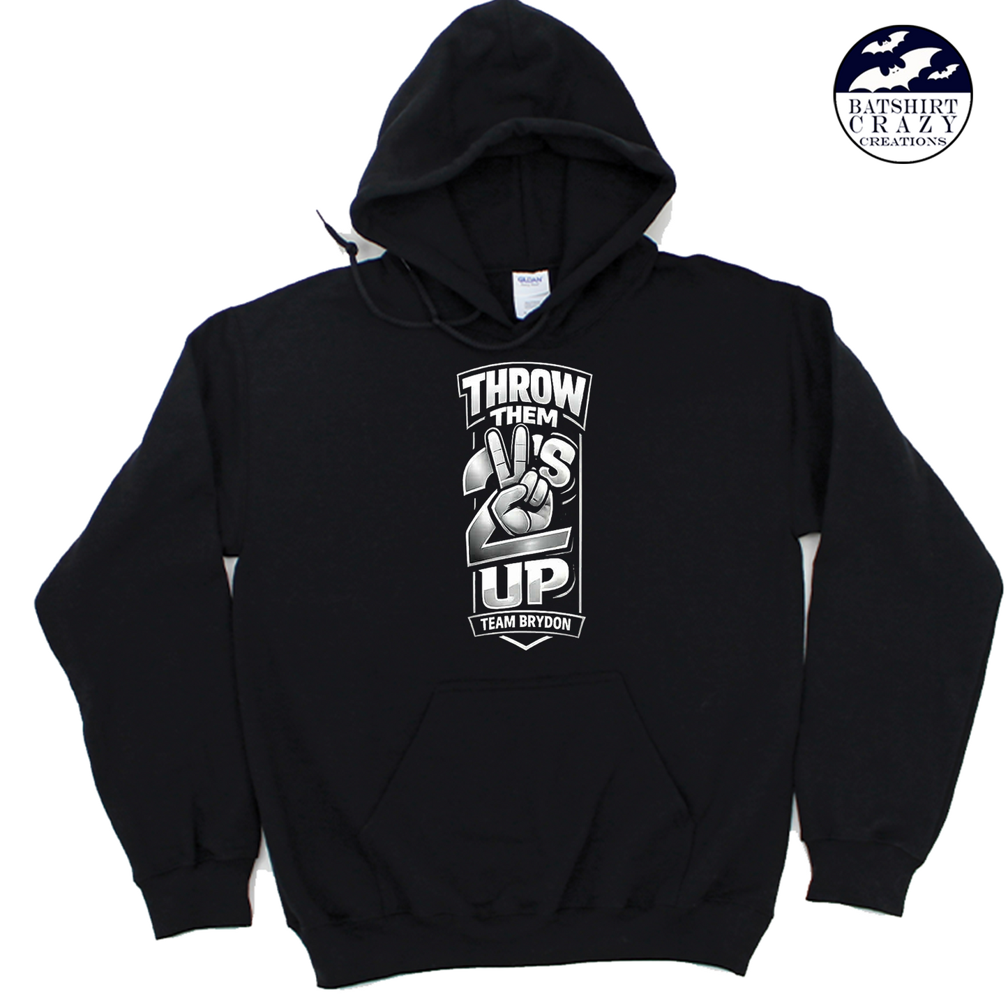 Team Brydon- Throw them 2's Black Hoodie