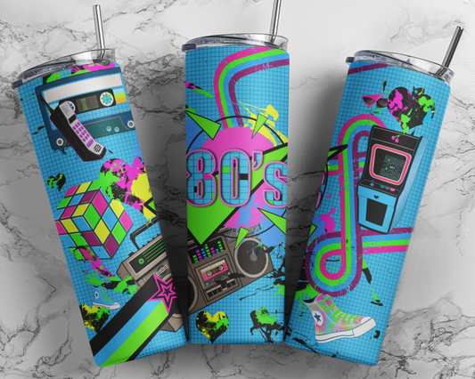 80's Nostalgia Tumbler