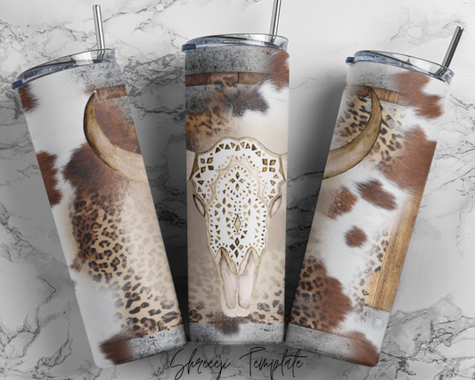 Cow Skull Tumbler