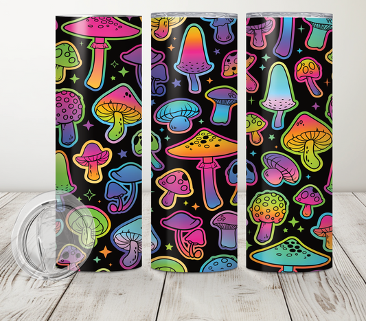 Neon Mushroom Tumbler