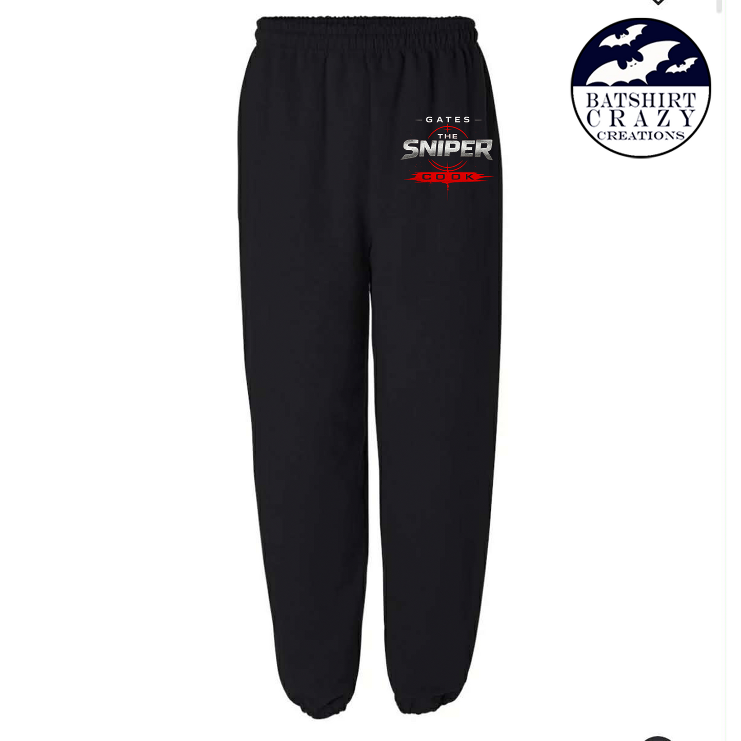 Gates “The Sniper” Cook Crosshair Logo Sweatpants