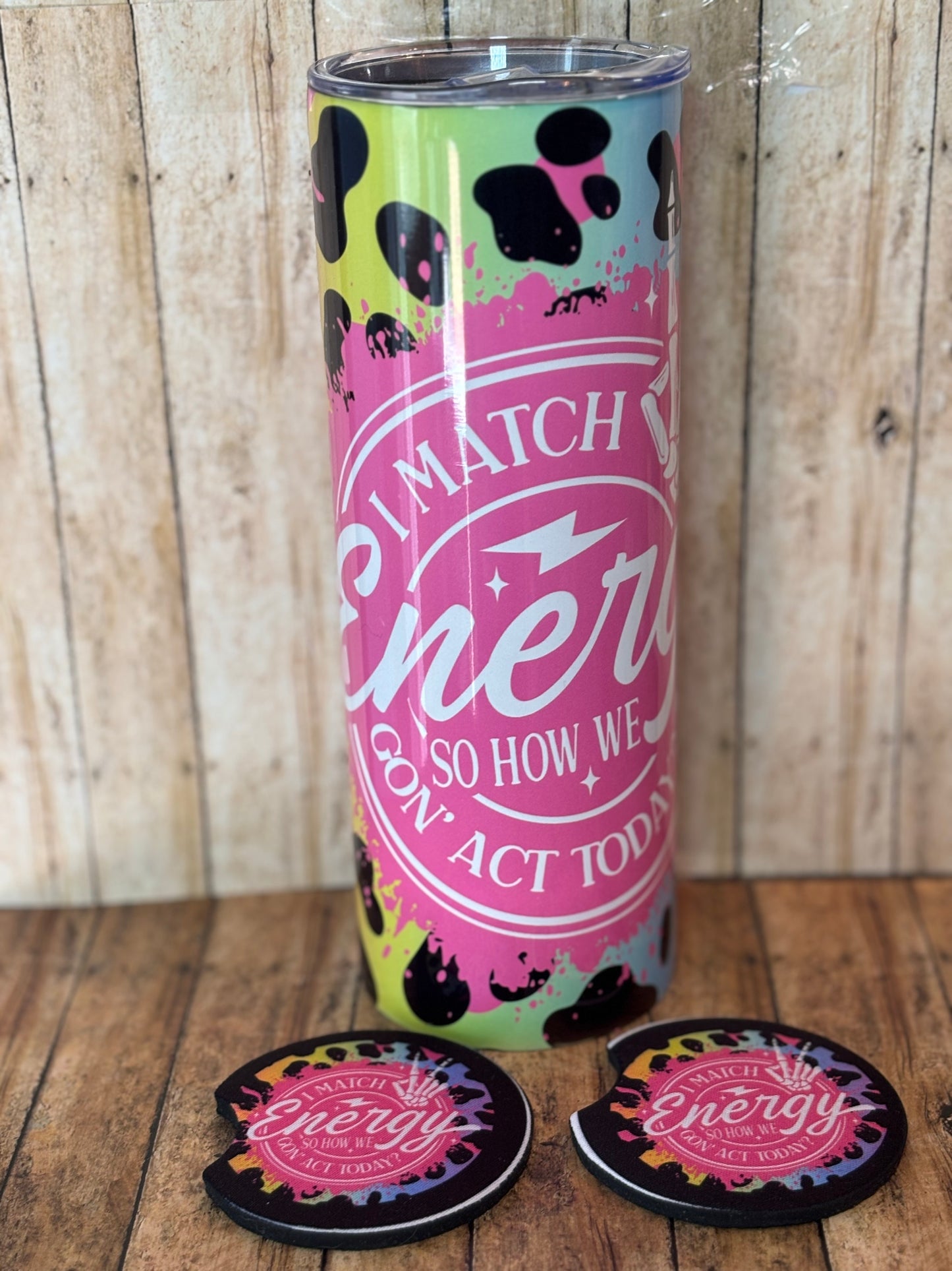 I Match Energy 20 oz Stainless Steel Tumbler