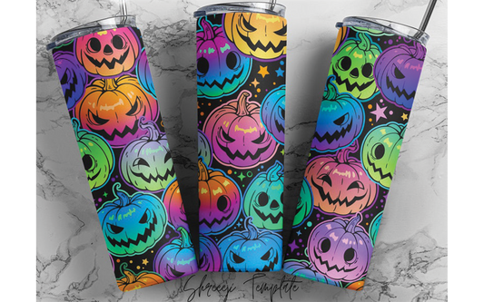 Neon Pumpkin Tumbler