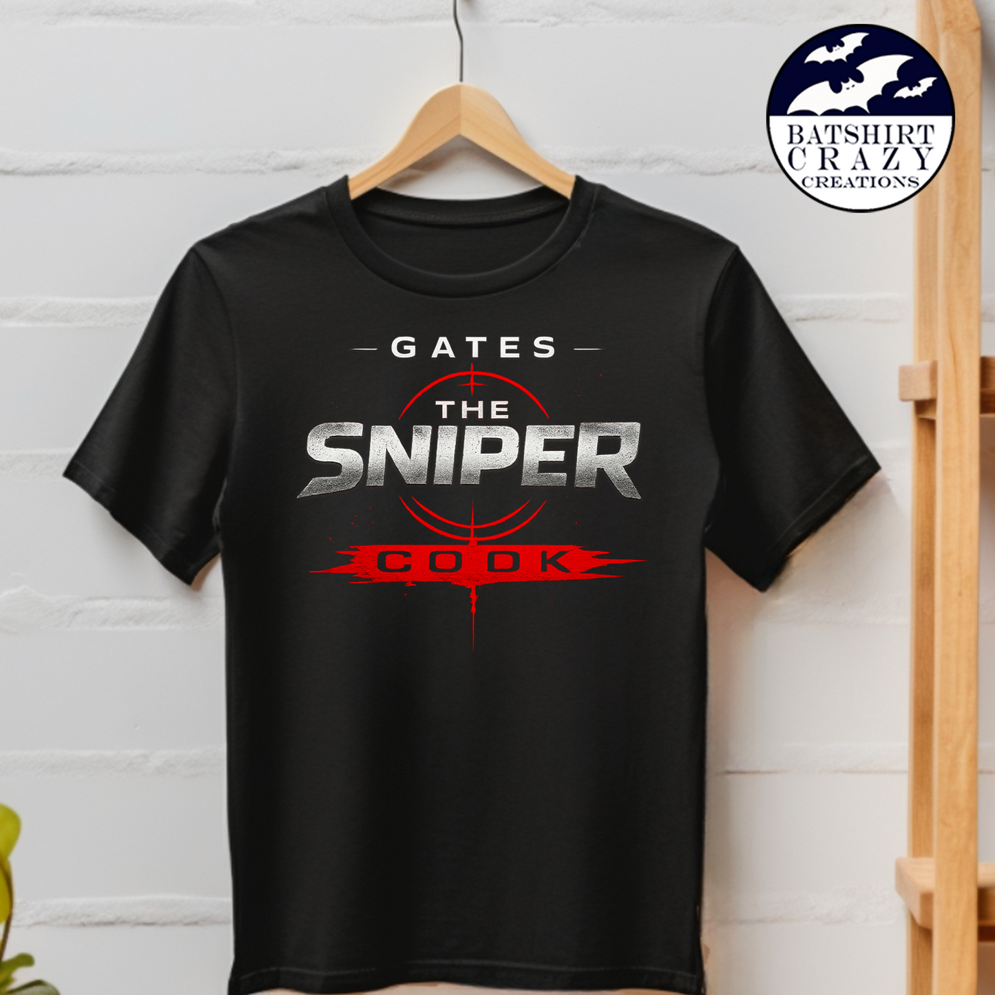 Gates “The Sniper” Cook Crosshair Logo T-Shirt