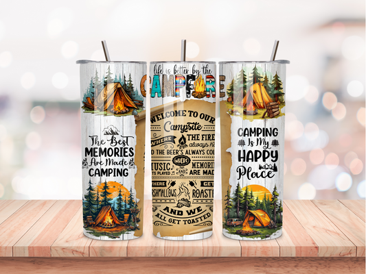 Welcome to our campsite tumbler
