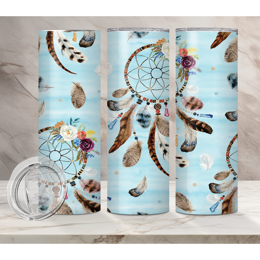 Blue Dreamcatcher Tumbler