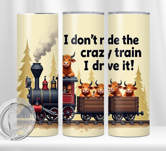 I Don't Ride The Crazy Train, I Drive It! Tumbler