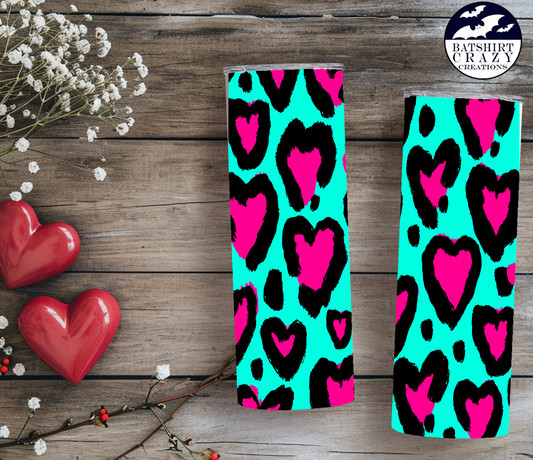 Leopard Print Hearts