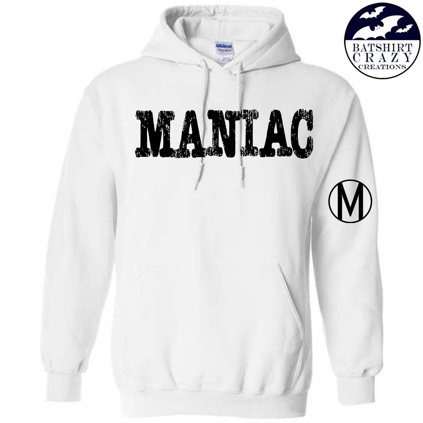 Maniac White Hoodie