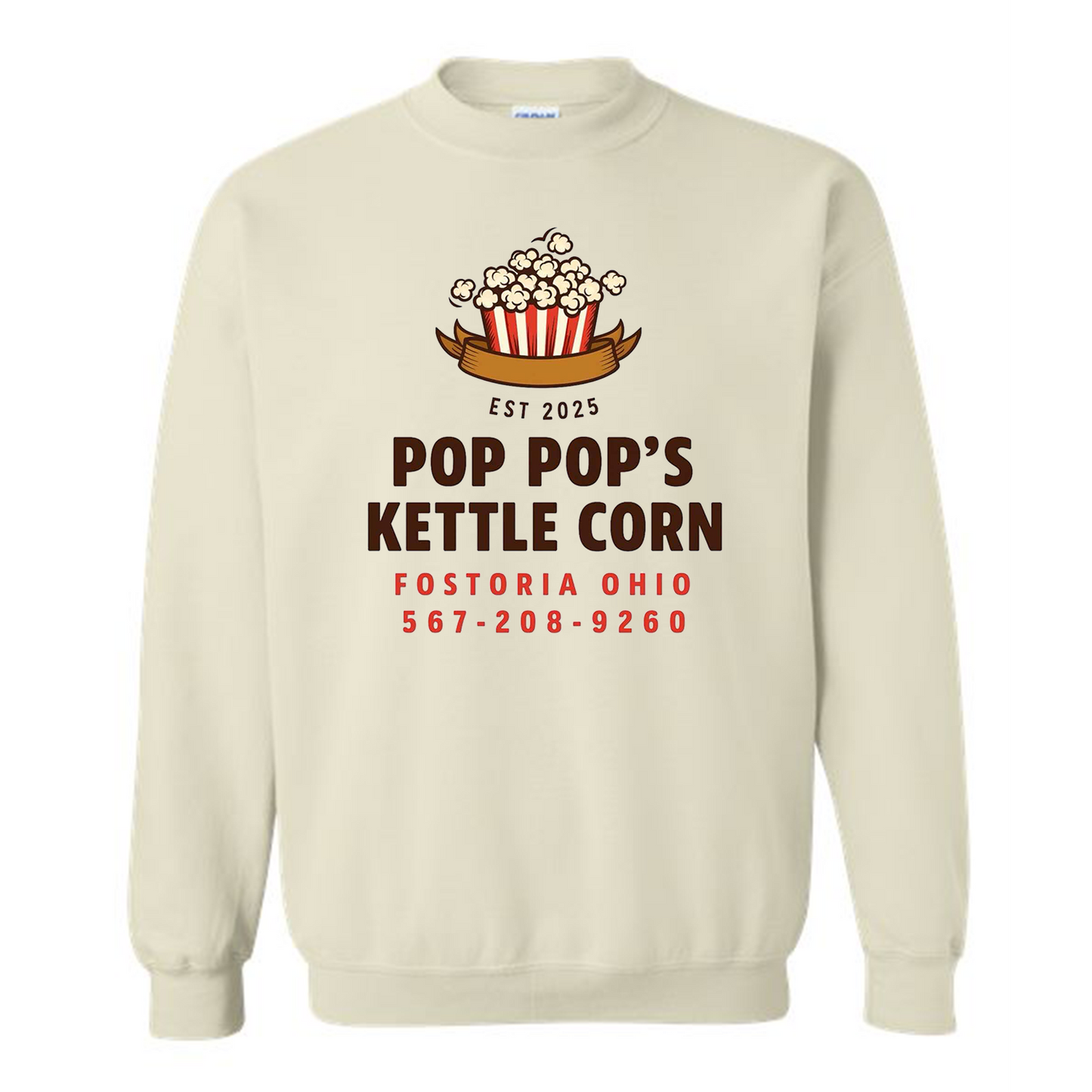Pop Pop's Kettle Corn Crew Neck