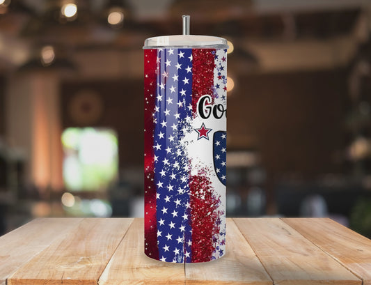 God Bless the USA Tumbler