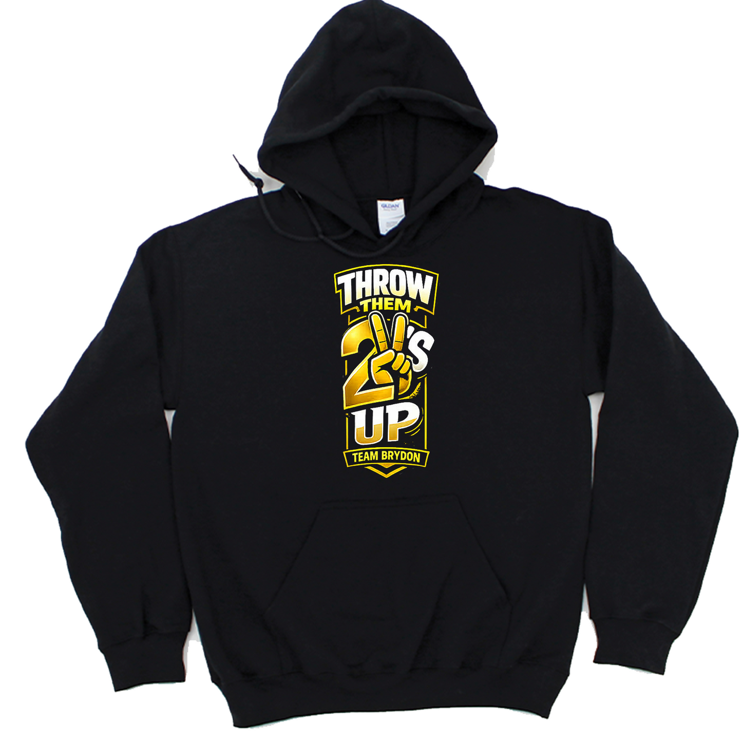 Team Brydon- Throw them 2's Black Hoodie