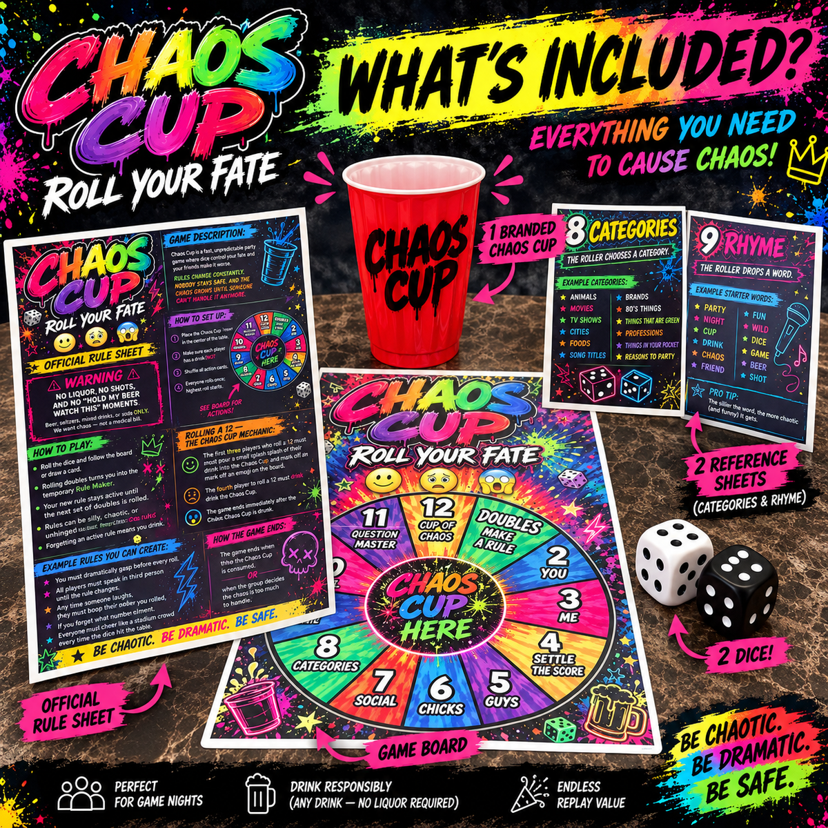 Chaos Cup — Roll Your Fate Party Game