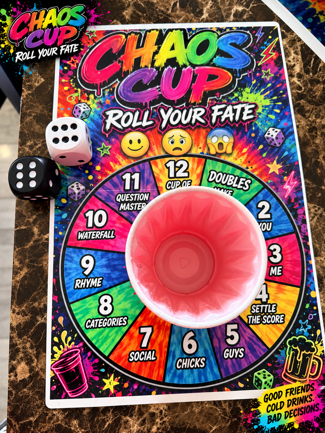 Chaos Cup — Roll Your Fate Party Game