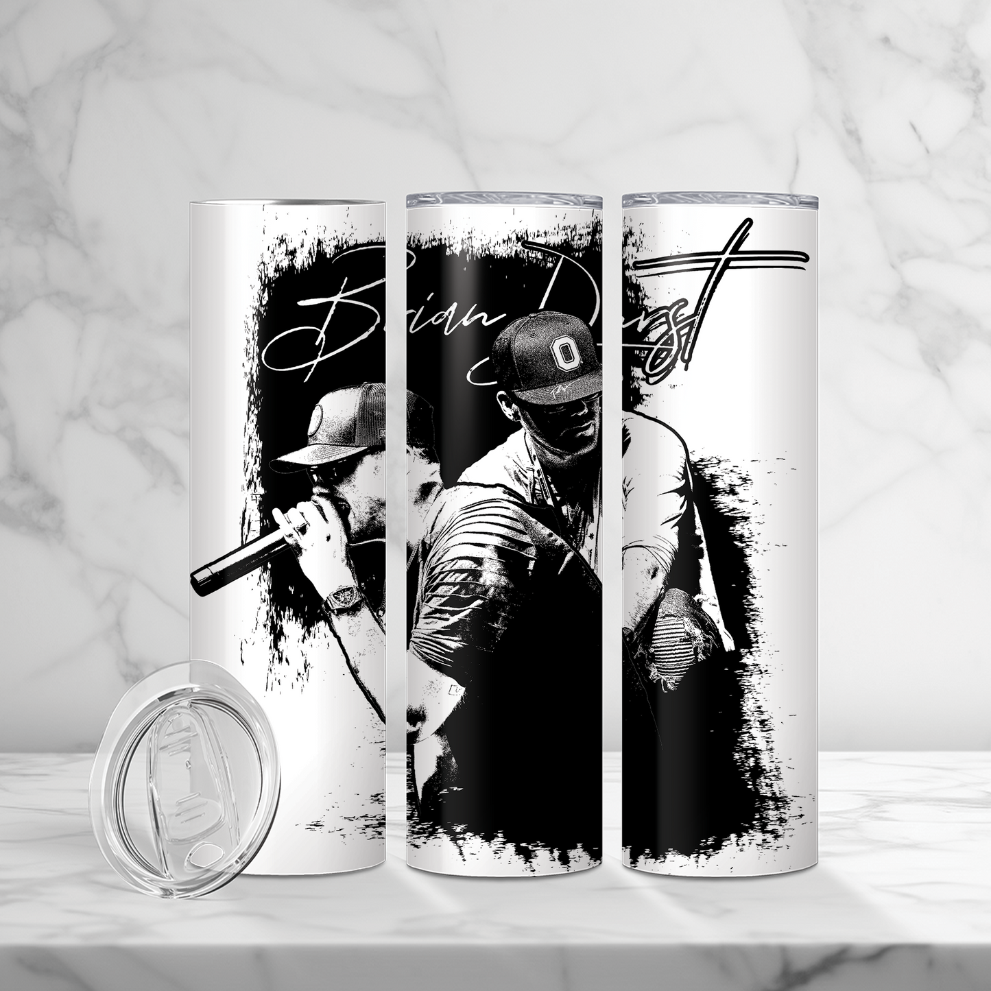 Brian Durst Black and White Tumbler