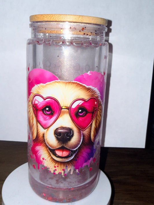 💘 Labrador Love Snow Globe Tumbler 💘