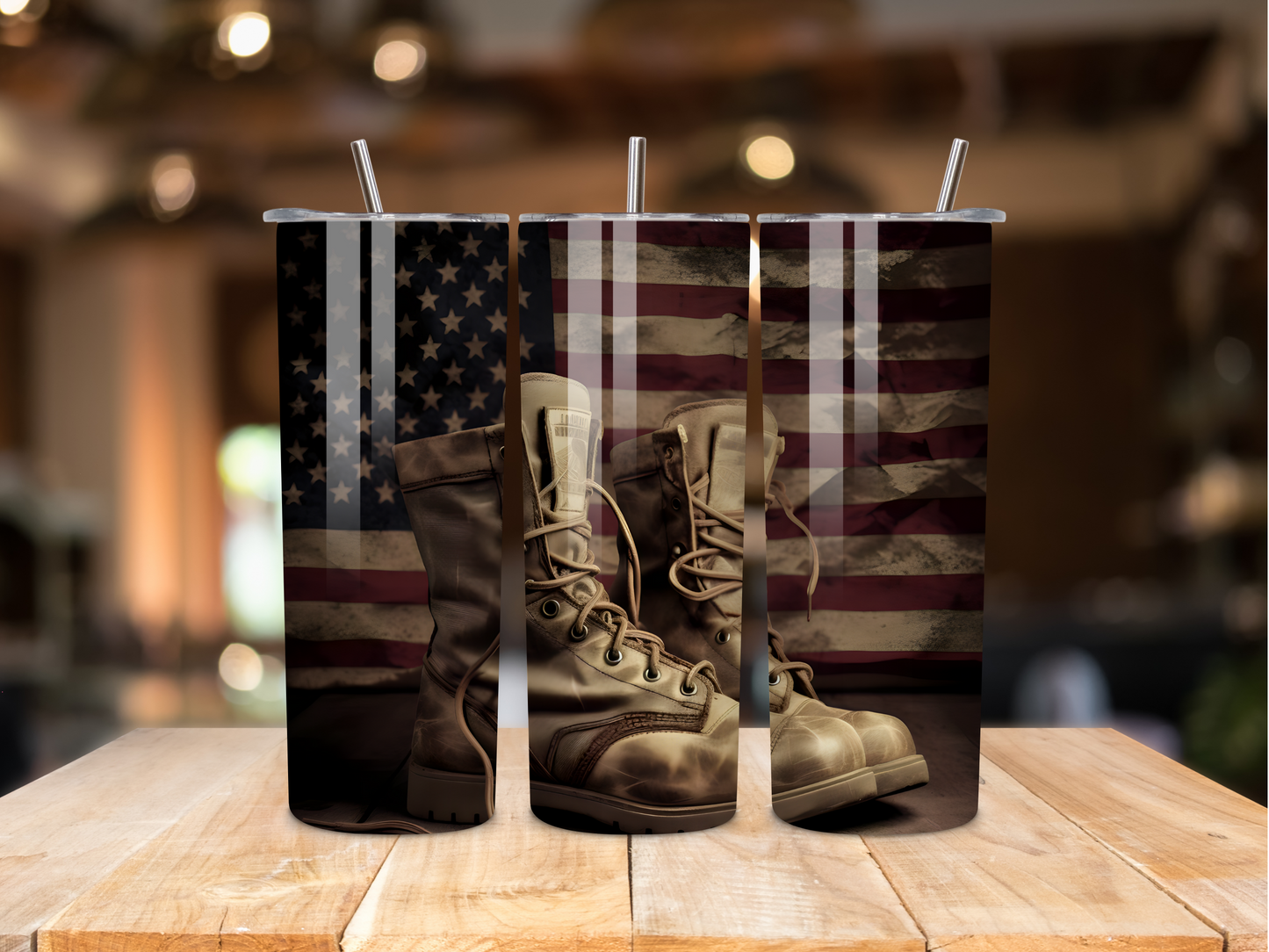 Military Boots Tumbler