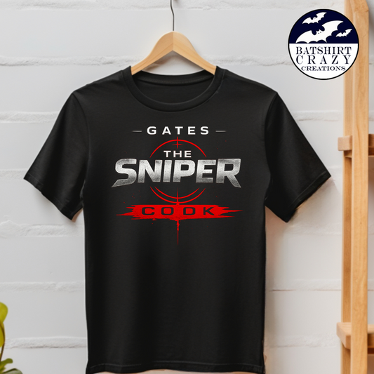 Gates “The Sniper” Cook Crosshair Logo T-Shirt
