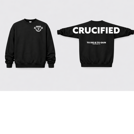 Crucified Crew Neck- White Design