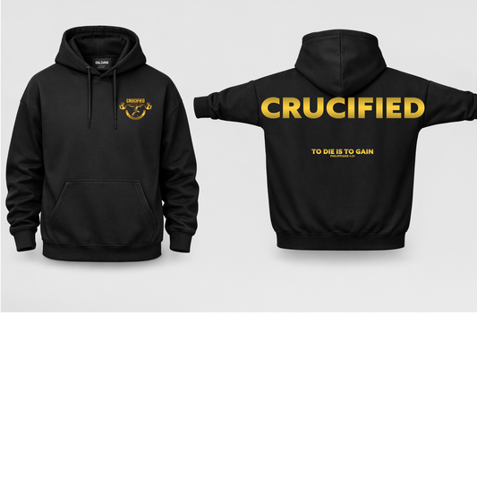 Crucified Hoodie- Gold Design