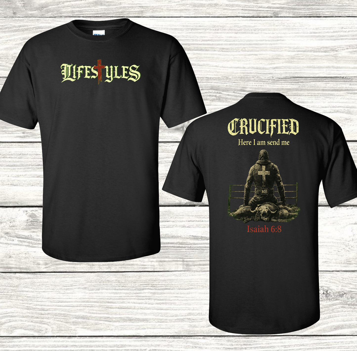 Crucified – “Here I Am” Statement Tee