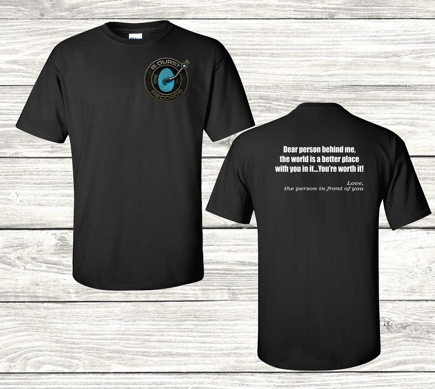 B. Durst Records Tee Pocket Logo