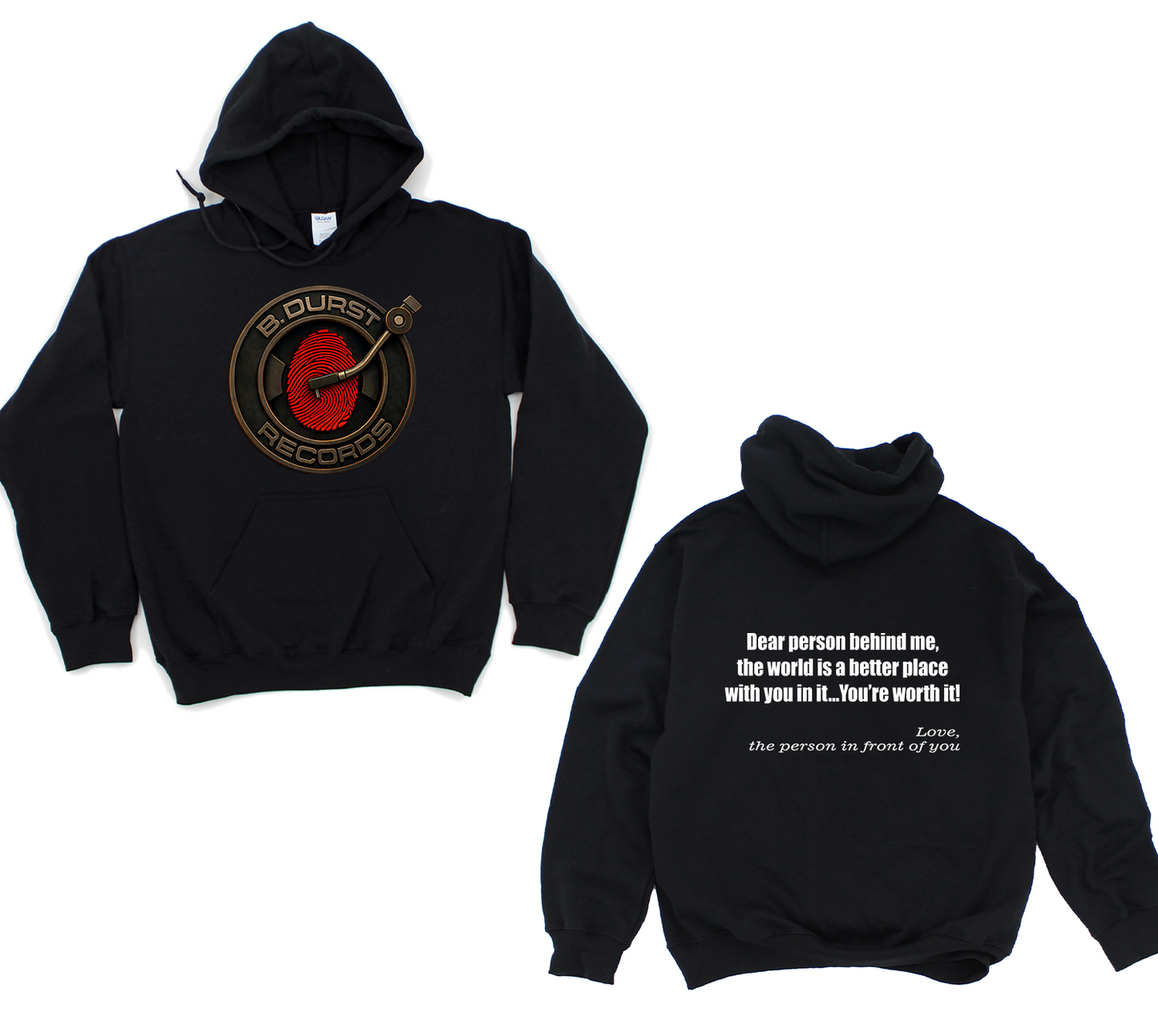 B. Durst Records Hoodie Full Front