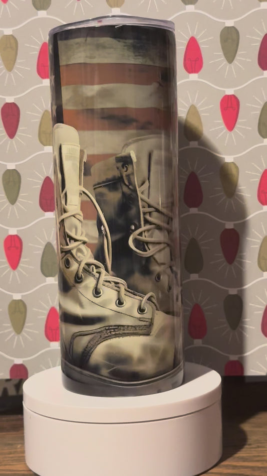 Military Boots Tumbler
